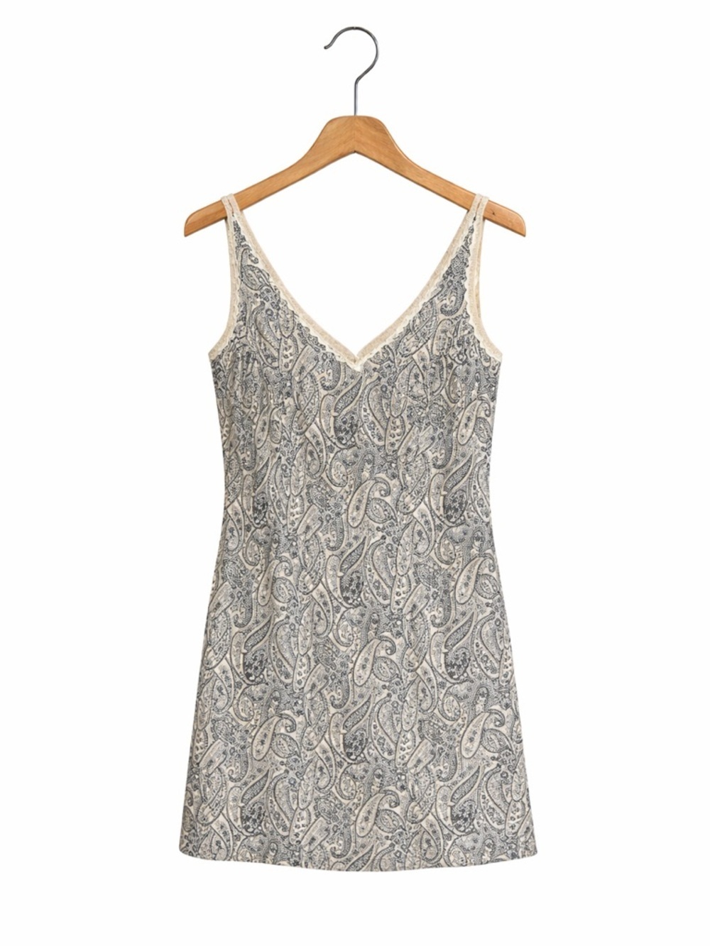 AGB Byer California Blue White Paisley V-Neck Sundress Women’s Size 6